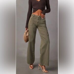 Vici Olive Straight Leg Pants